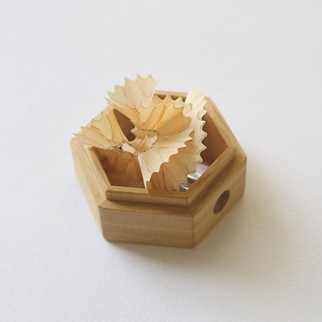 寄木細工のえんぴつ削り