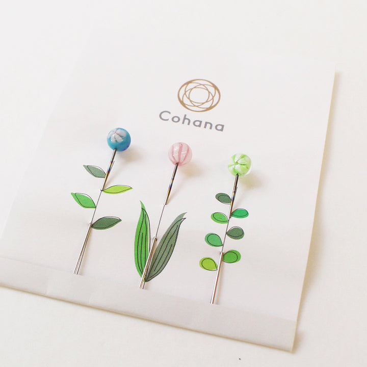 とんぼ玉の待針 (45-001)