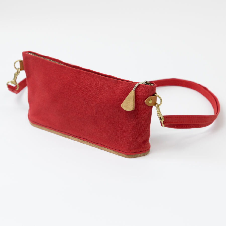 【数量限定・予約B:入荷11月下旬】ならの木底の道具入れ お裁縫セット あか