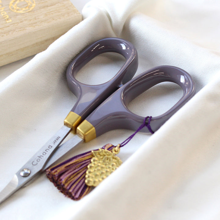 【数量限定・予約A:入荷2月上旬】漆と金蒔絵の小ばさみ ぶどう