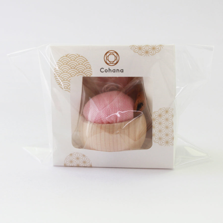 ヒノキのピンクッション 会津もめん