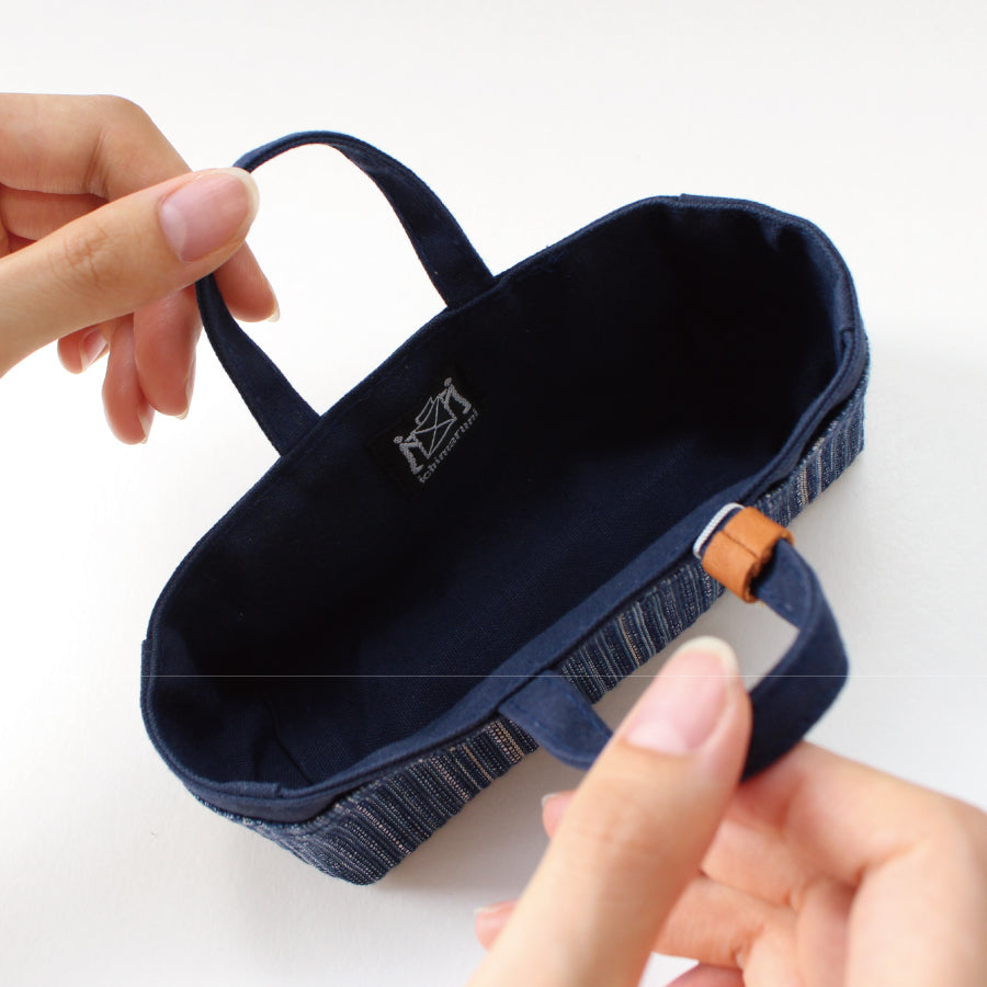 【数量限定・予約:入荷10月中旬】豆道具入れの豆づくしお裁縫セット 紺藍 / 濃藍