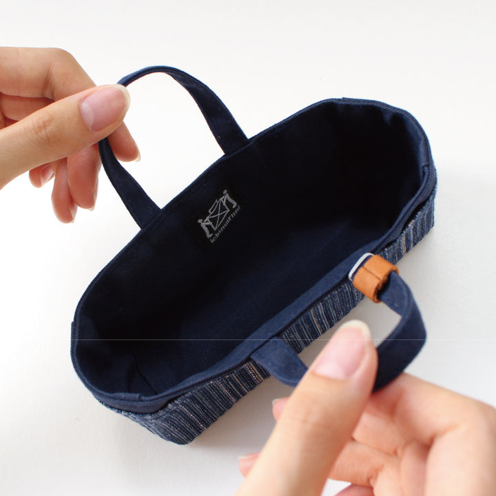 【数量限定・予約:入荷10月中旬】豆道具入れの豆づくしお裁縫セット 紺藍 / 濃藍