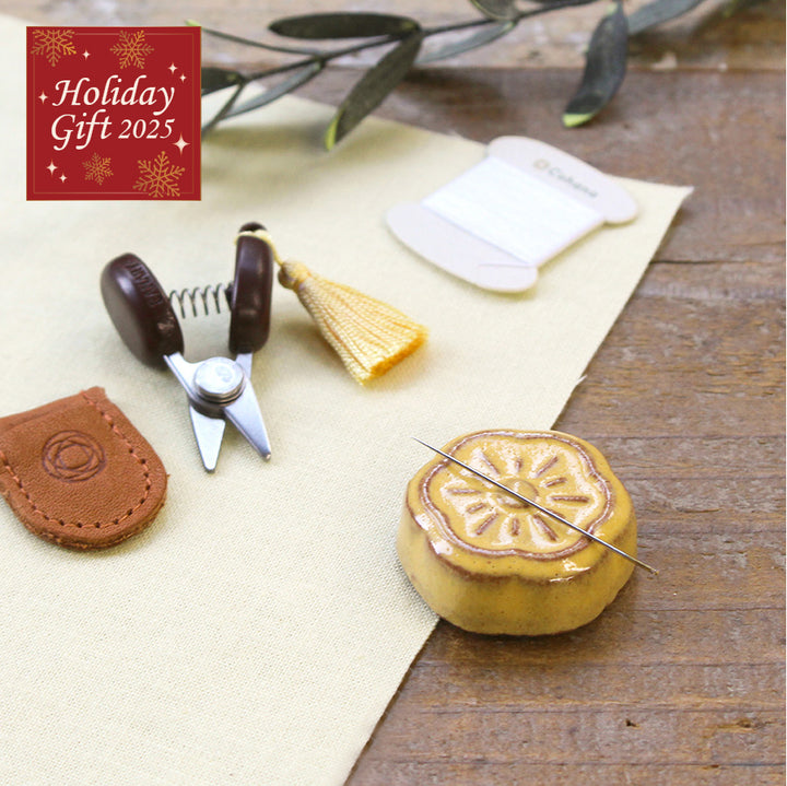 淡路瓦の針やすめ お針子セット