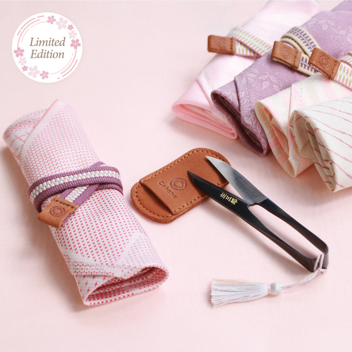 【数量限定】庄三郎 長刃糸切ばさみ 着物の小風呂敷 さくら（45-413）