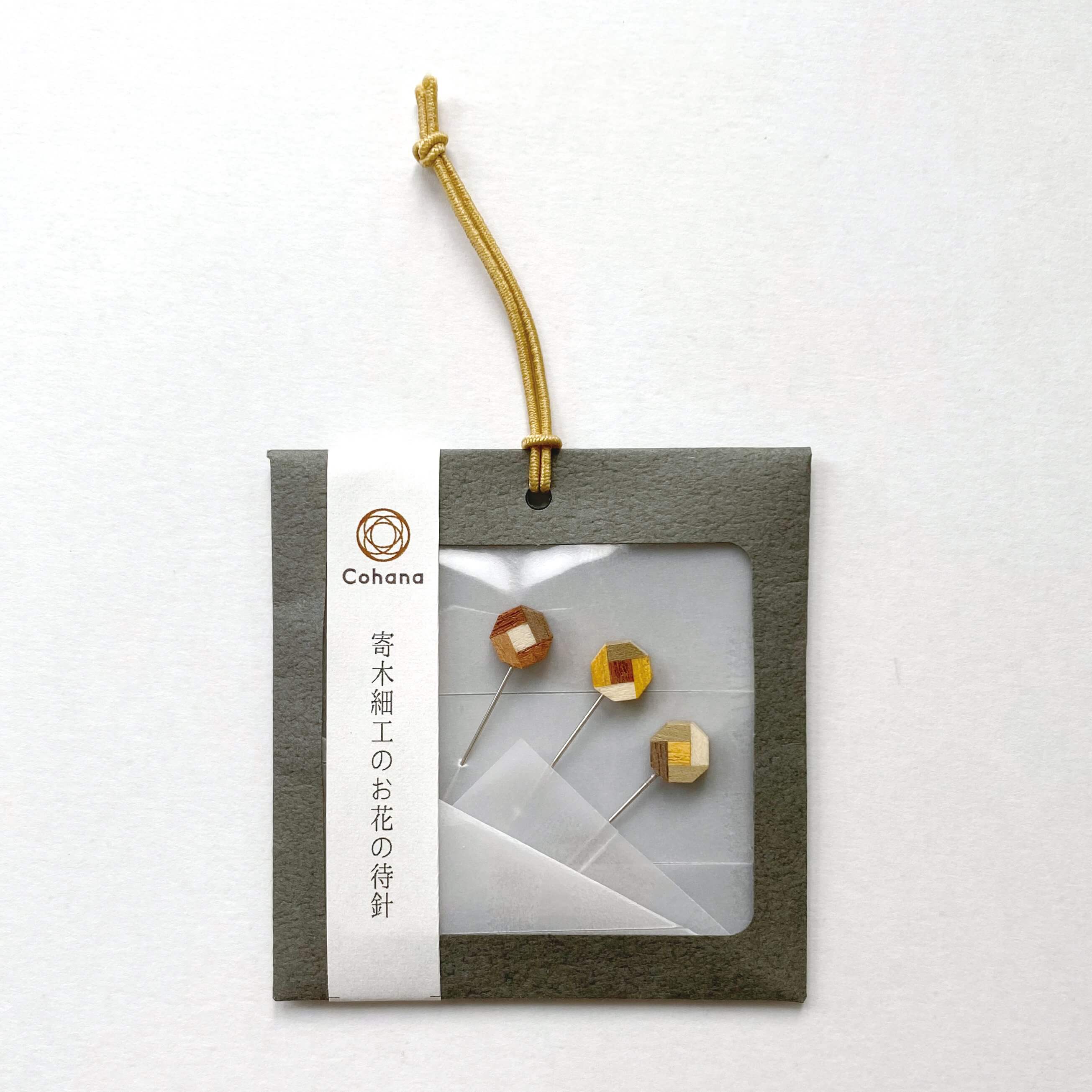 寄木細工のお花の待針 (45-182) – Cohana Online Store