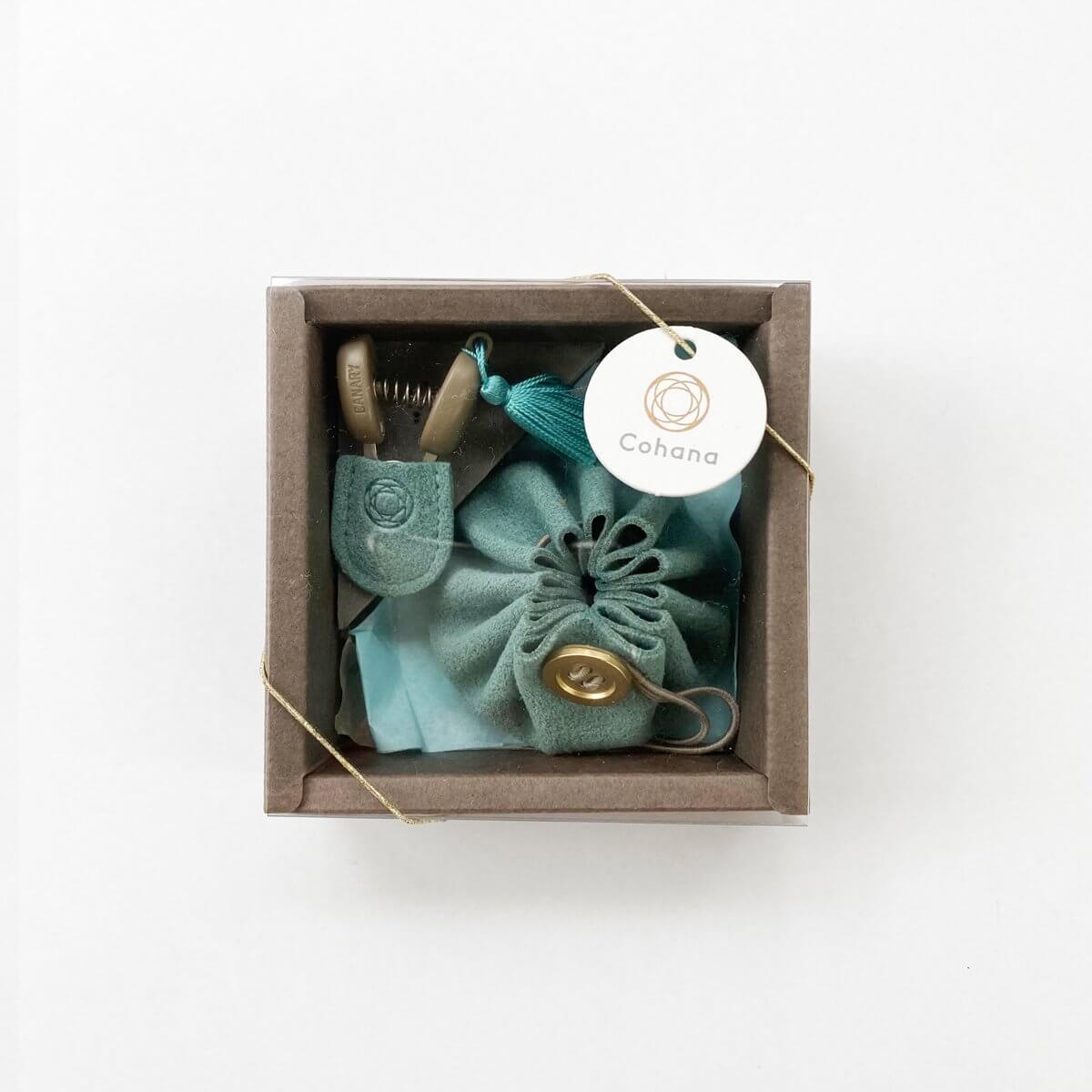 Cohana 関の豆ばさみと豆巾着のセット つゆくさいろ BL Cohana 関の豆ばさみと豆巾着のセット つゆくさいろ BLの通販 by 1572